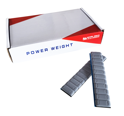 Ciężarki klejone do felg aluminiowych SUV 12x10g Szare