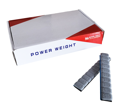 Ciężarki klejone do felg aluminiowych 10x10g Szare