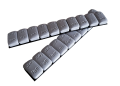 Ciężarki klejone do felg aluminiowych 10x10g Szare