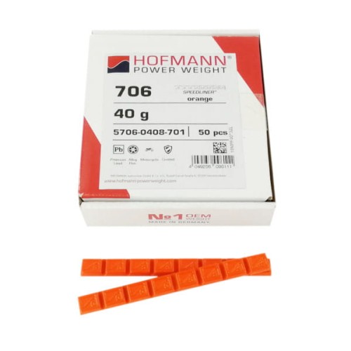 Ciężarki klejone motocykl Hofmann typ 706 Pomarańcz 