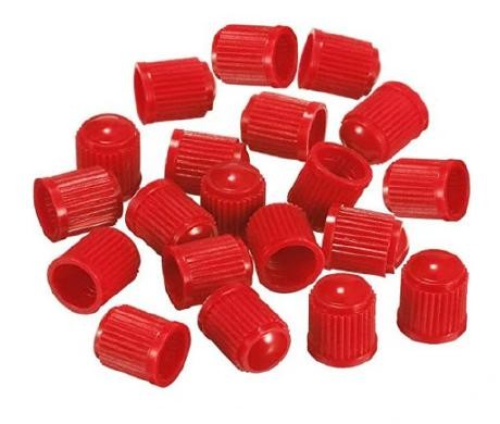 Kapturek zaworu do kół Czerwony